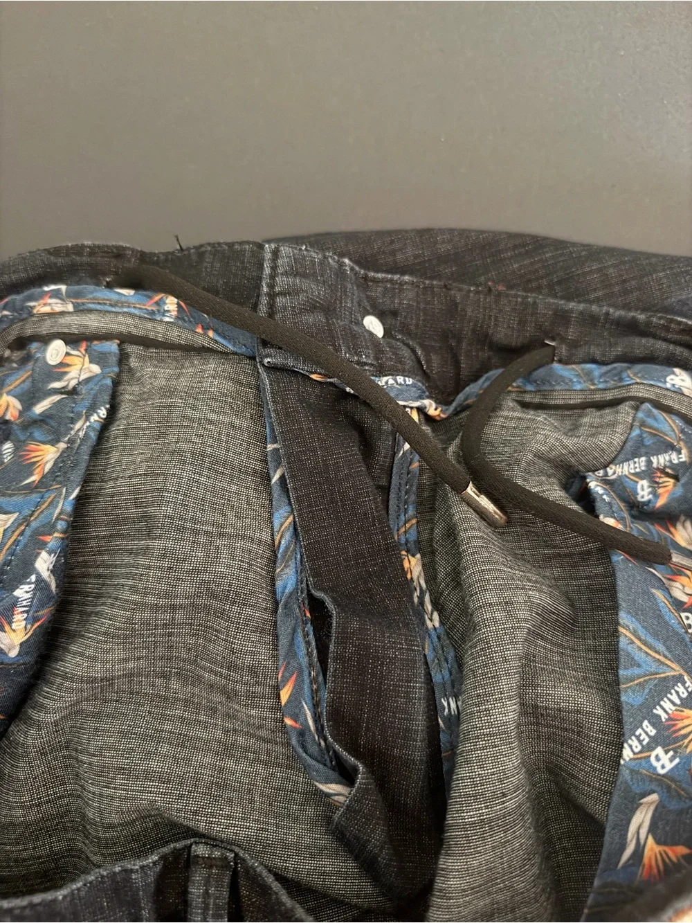 Frank Bernhard Men's Black/Blue Straight Leg Jeans Mens 36
